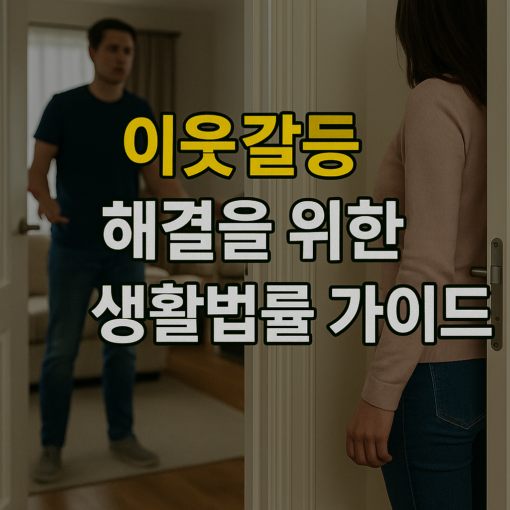 이웃갈등 해결을 위한 생활법률 가이드