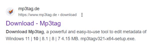 mp3tag-홈페이지-검색