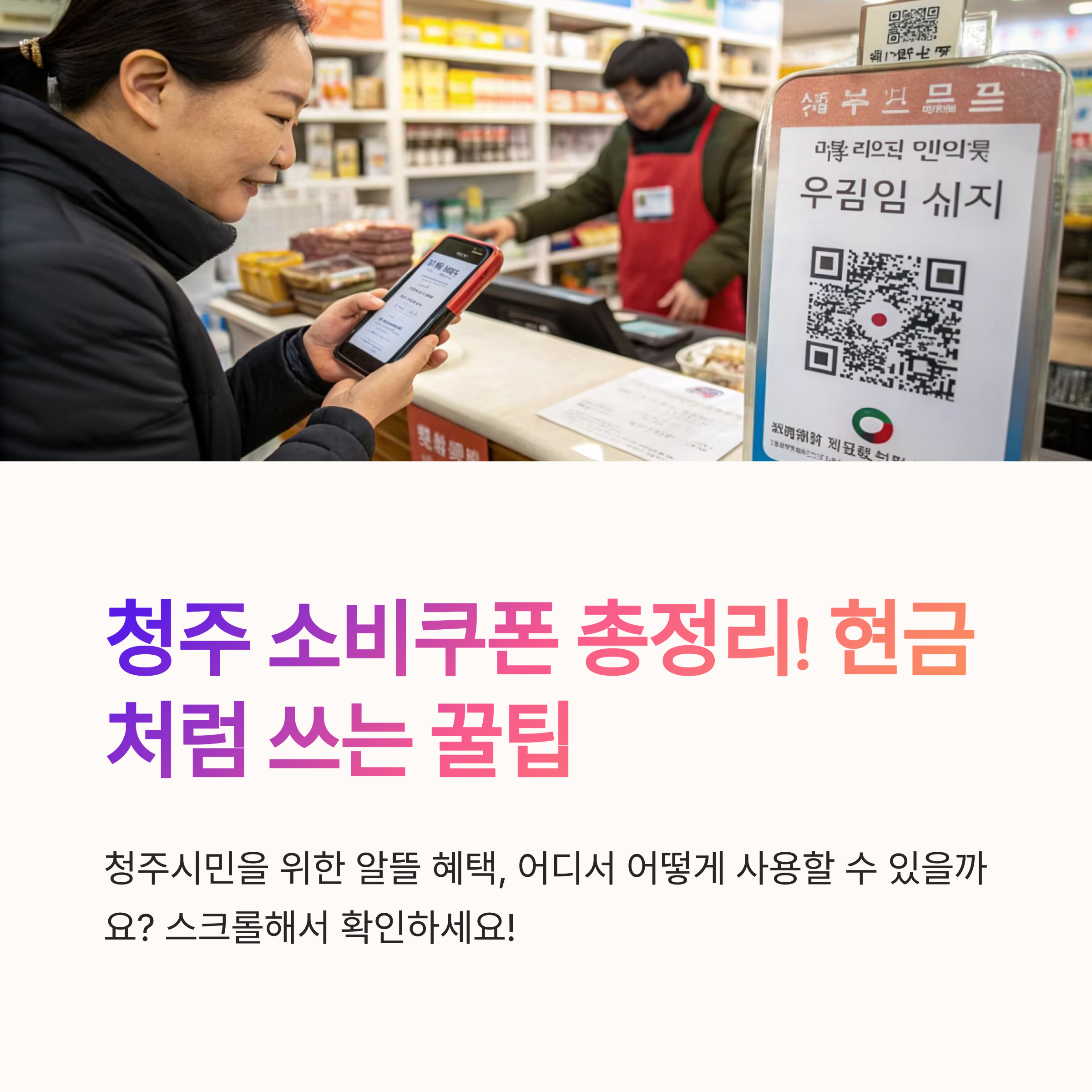 청주 소비쿠폰 사용처 총정리 꿀팁