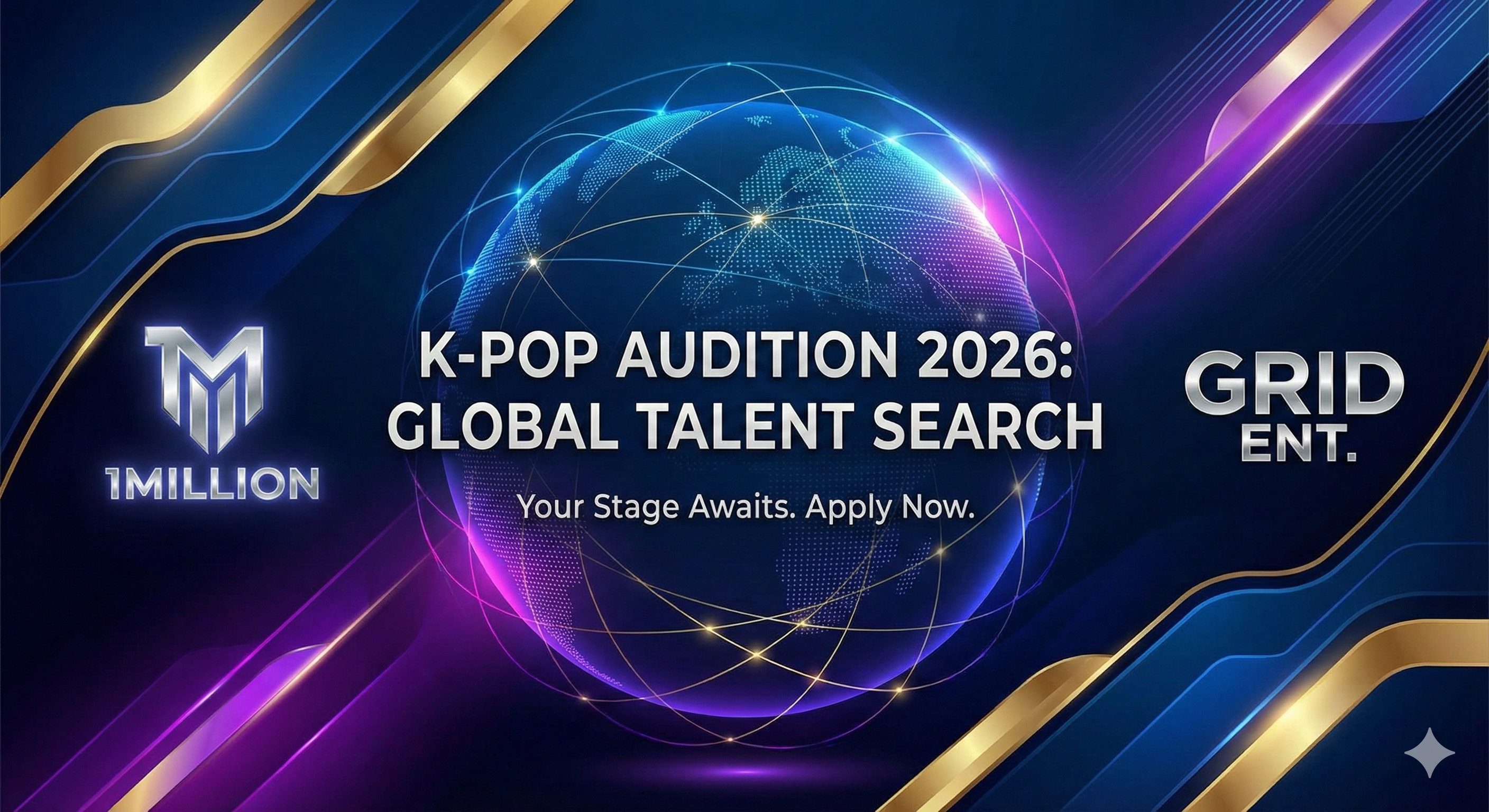 KPOP Audition 2026 for 1 MILLION & Grid Ent