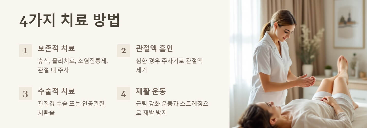 무릎에 물이 차는 증상