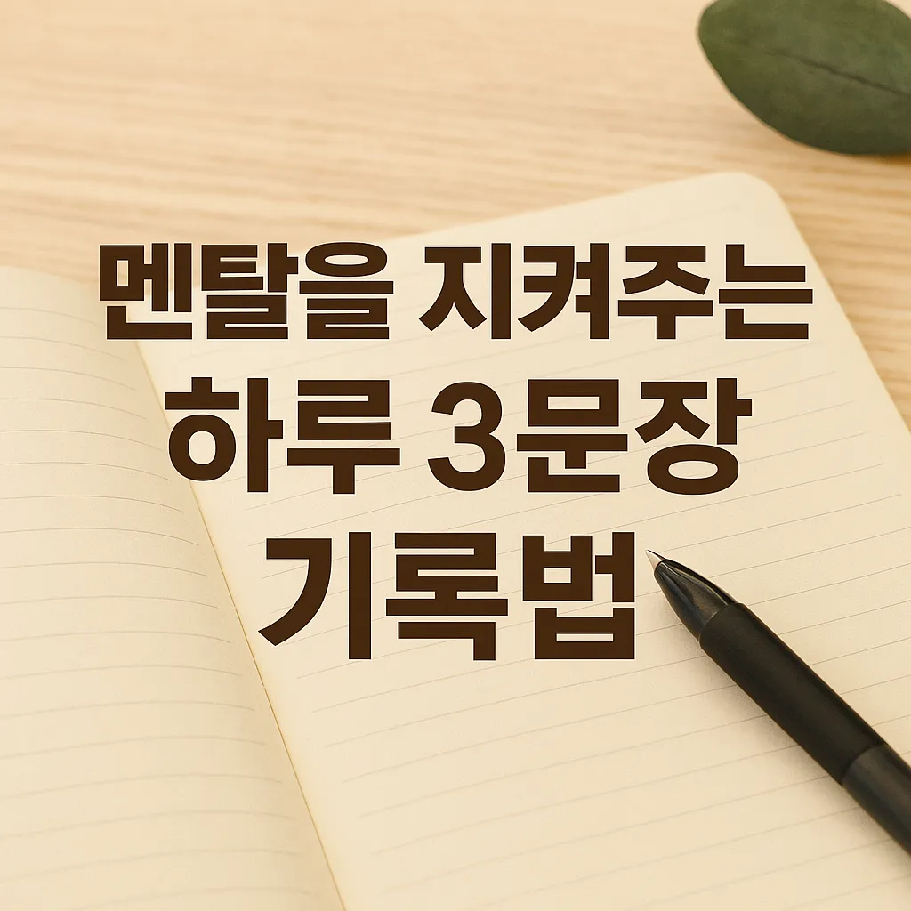 하루 3문장만 써도 인생이 달라진다