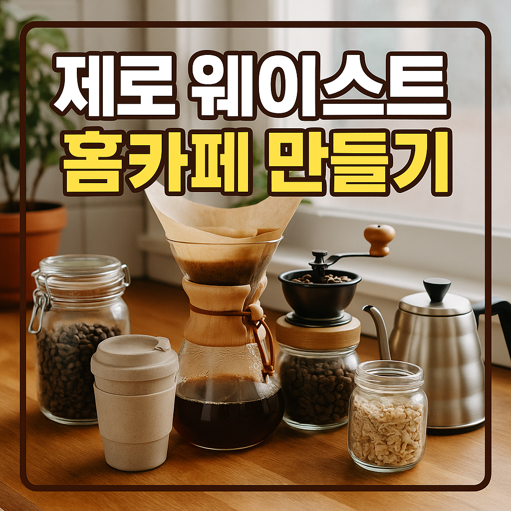 제로 웨이스트 홈카페 만들기