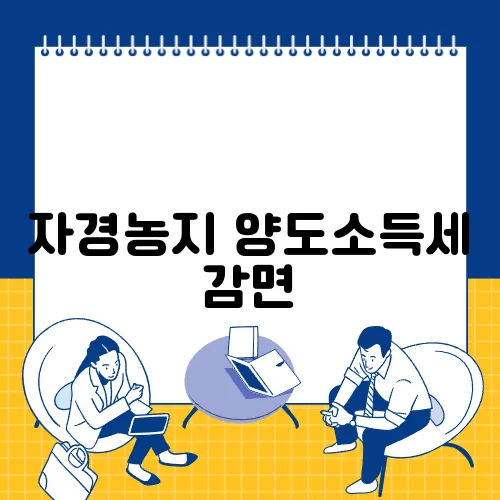 자경농지 양도소득세 감면