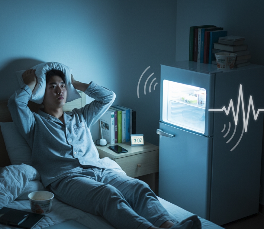 "자취생 필독" 냉장고 소음 때문에 잠 못 이룬다면?