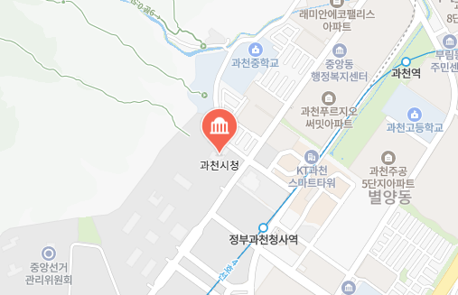 과천시 차량 등록사업소 위치 이미지