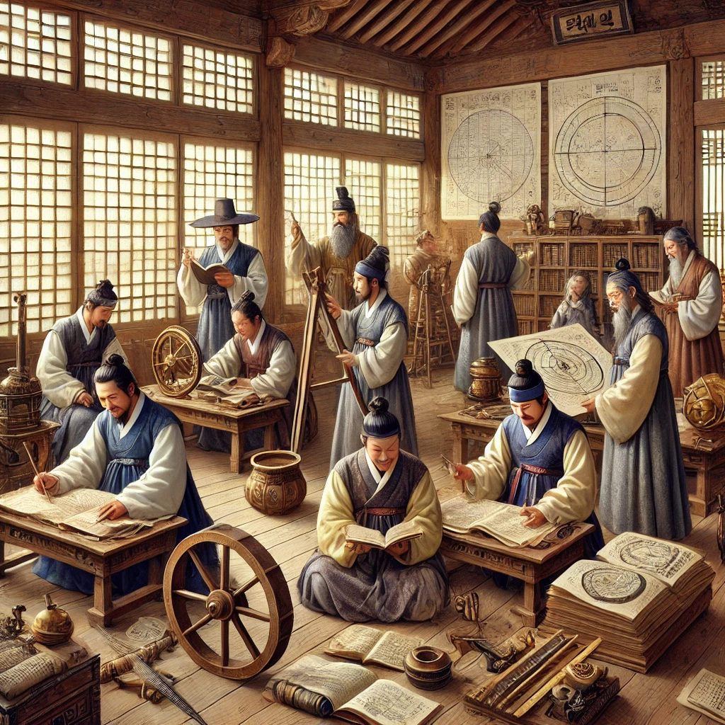 조선시대 실학자들의 연구모습