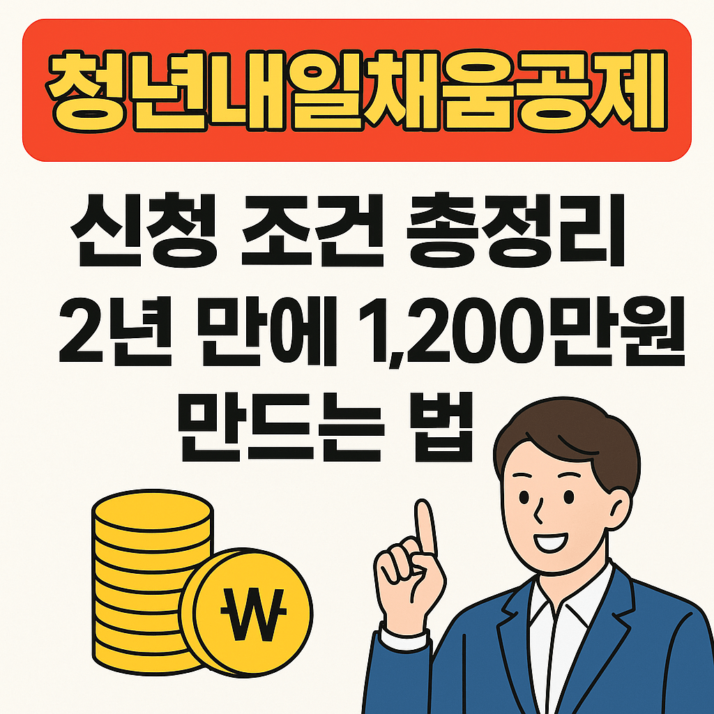 청년내일채움공제 신청 조건 총정리 - 2년 만에 1,200만 원 만드는 법 관련사진
