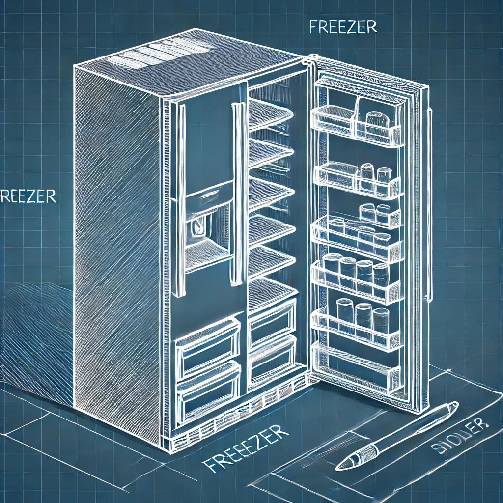 냉장고 그림도안
