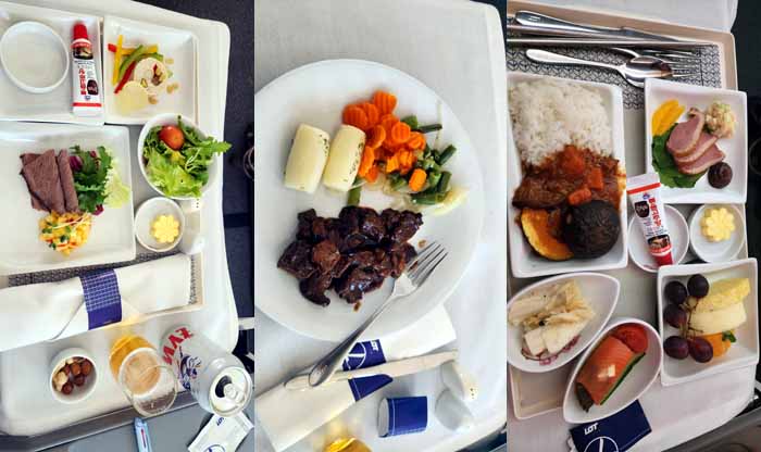 Lot항공 비즈니스 맛있는 기내식들, 인천 &rarr; 바르샤바