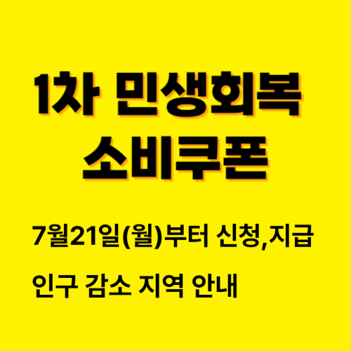 1차 민생회복 소비쿠폰, 인구감소지역