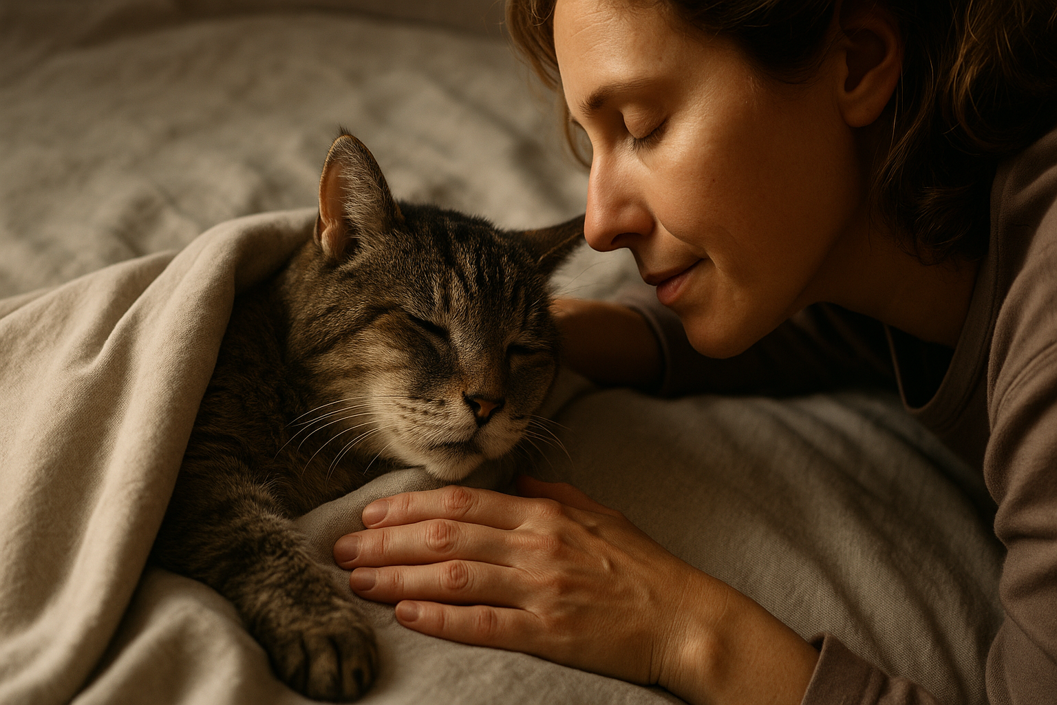 고양이와의 이별 사진