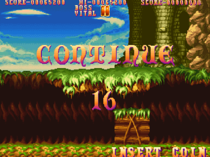 쓰리-원더스-오락실게임-미드나잇-원더러스-종료-화면