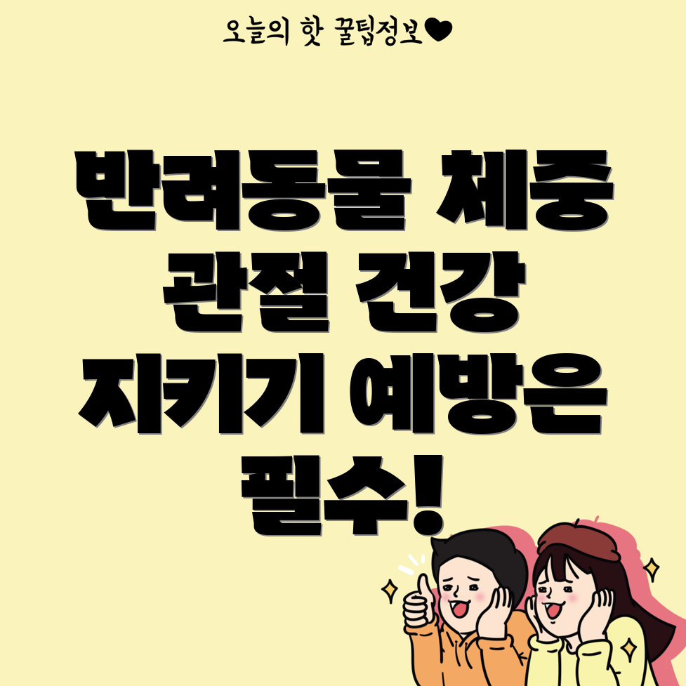 반려동물 체중 관리