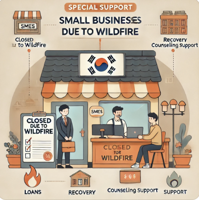 2025 산불피해 중소기업,소상공인을 위한 특별지원 대책 관련 사진