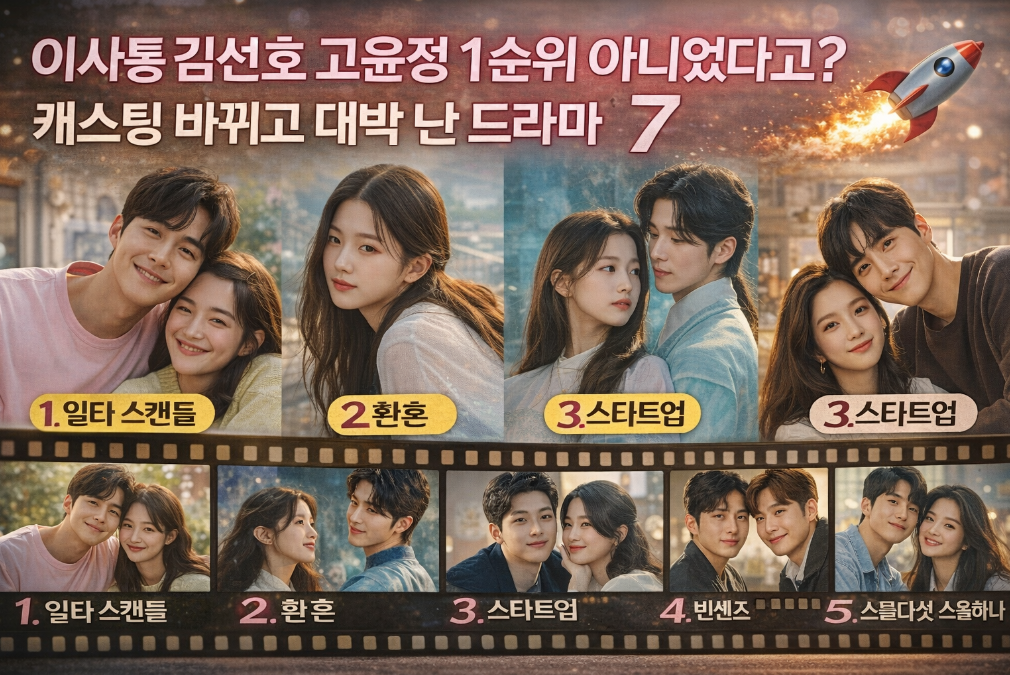 김선호 고윤정 1순위 아니었다? 캐스팅 바뀌고 대박 난 드라마 7편 총정리