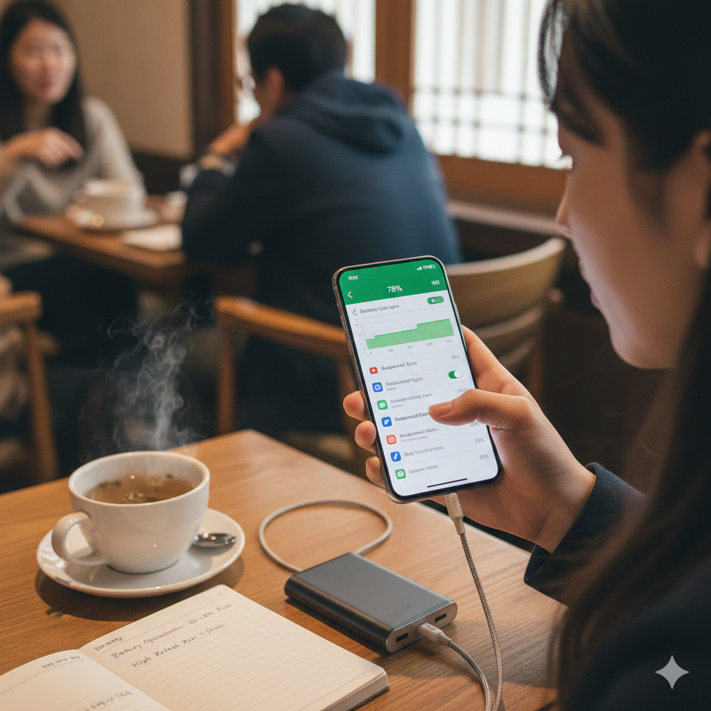 스마트폰 배터리 수명 2배 연장하는 데이터 기반 최적 설정법