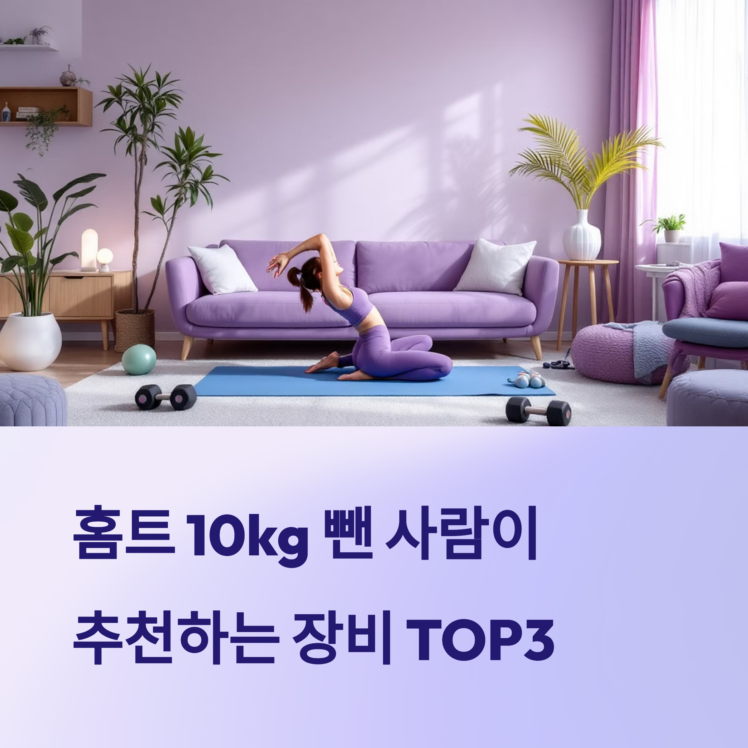 홈트로 10kg 뺀 사람이 추천하는 장비 TOP3