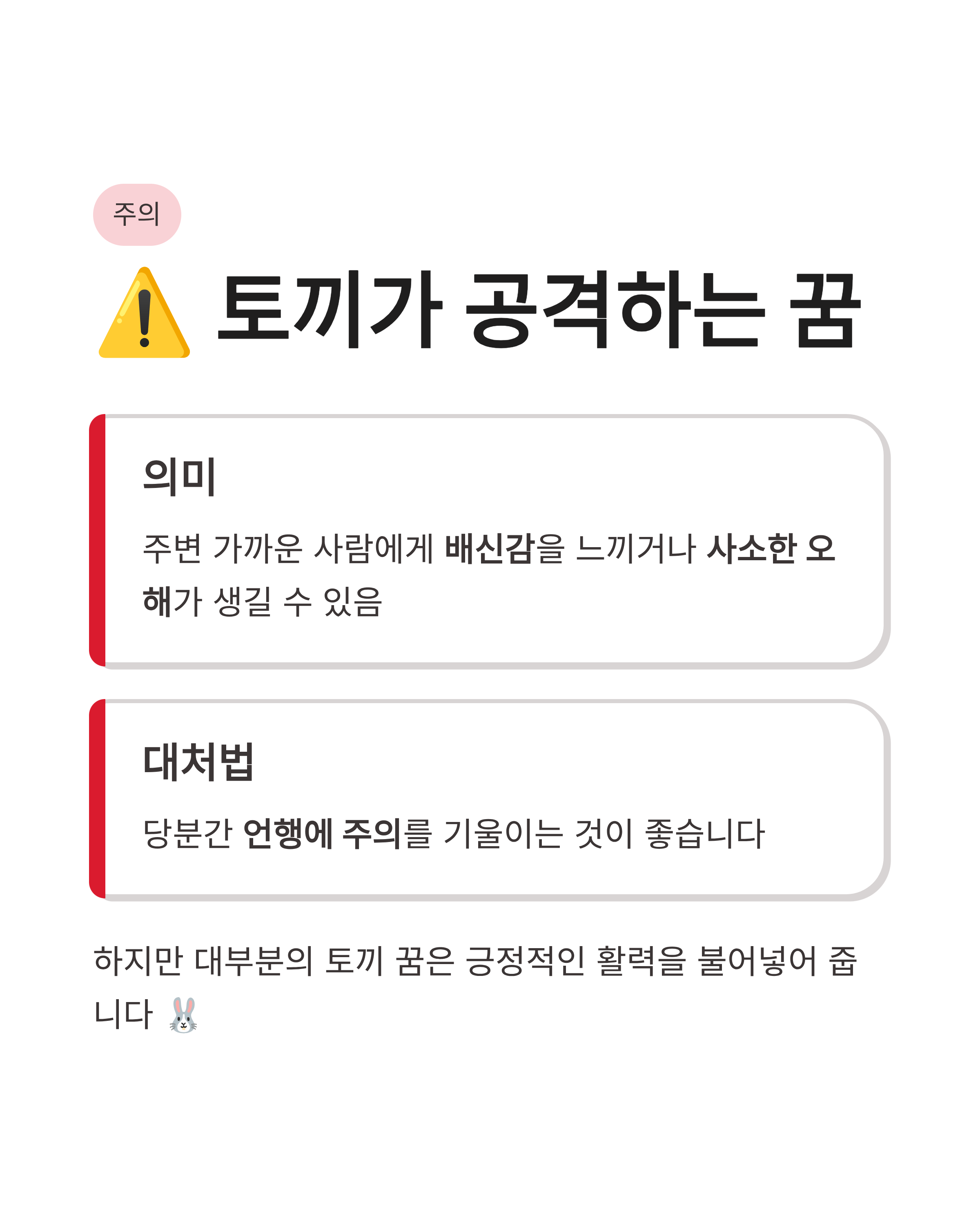 토끼꿈 해몽 흰 토끼 잡는 꿈 새끼 토끼 태몽까지! 복이 껑충 들어오는 대박 징조 총정리