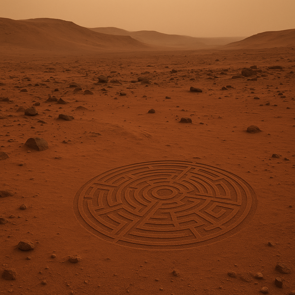 화성 표면의 미스터리한 신호 패턴이 새겨진 지역
