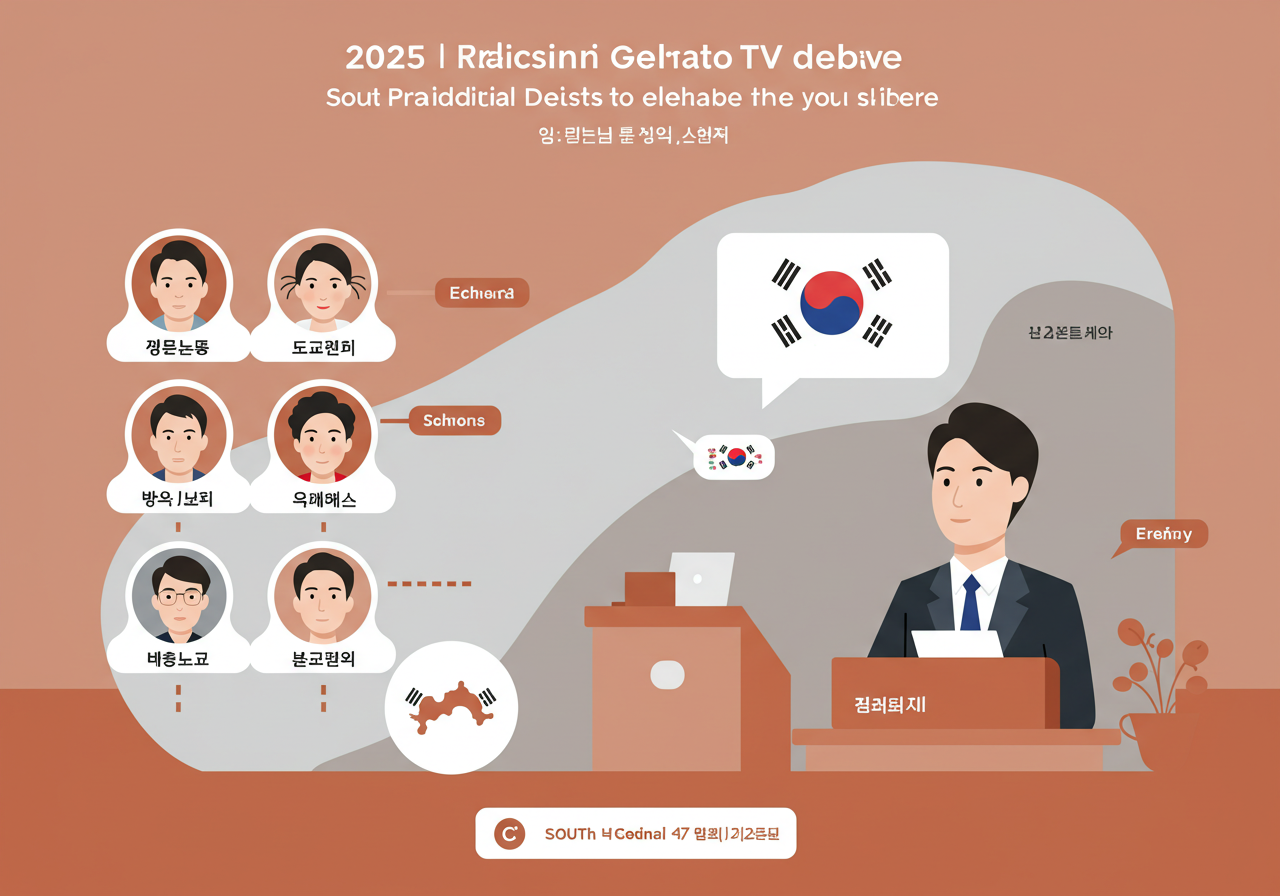 후보별 정책 비교 가능한 2025 대선 TV 토론회 일정표 + 시청 방법