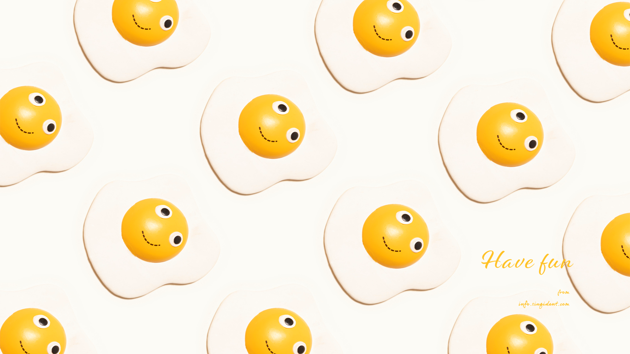 06 계란후라이 C - Have fun 귀여운배경화면