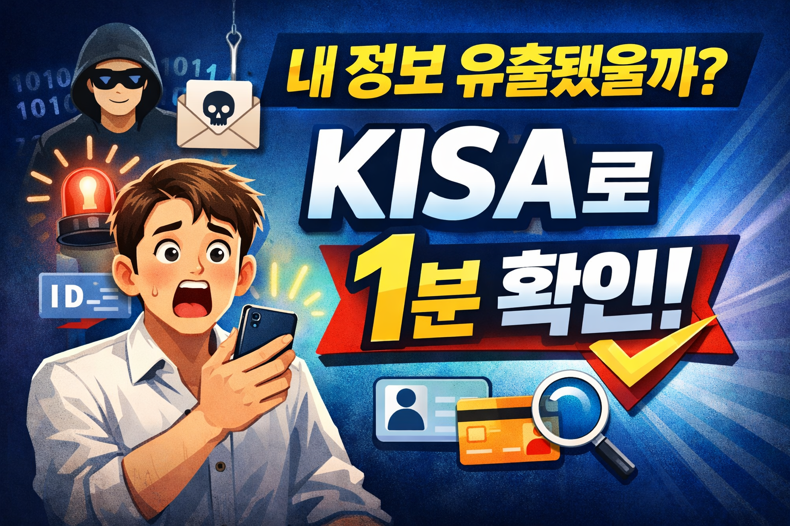 &ldquo;개인정보 유출 확인&ldquo; 문구 이미지