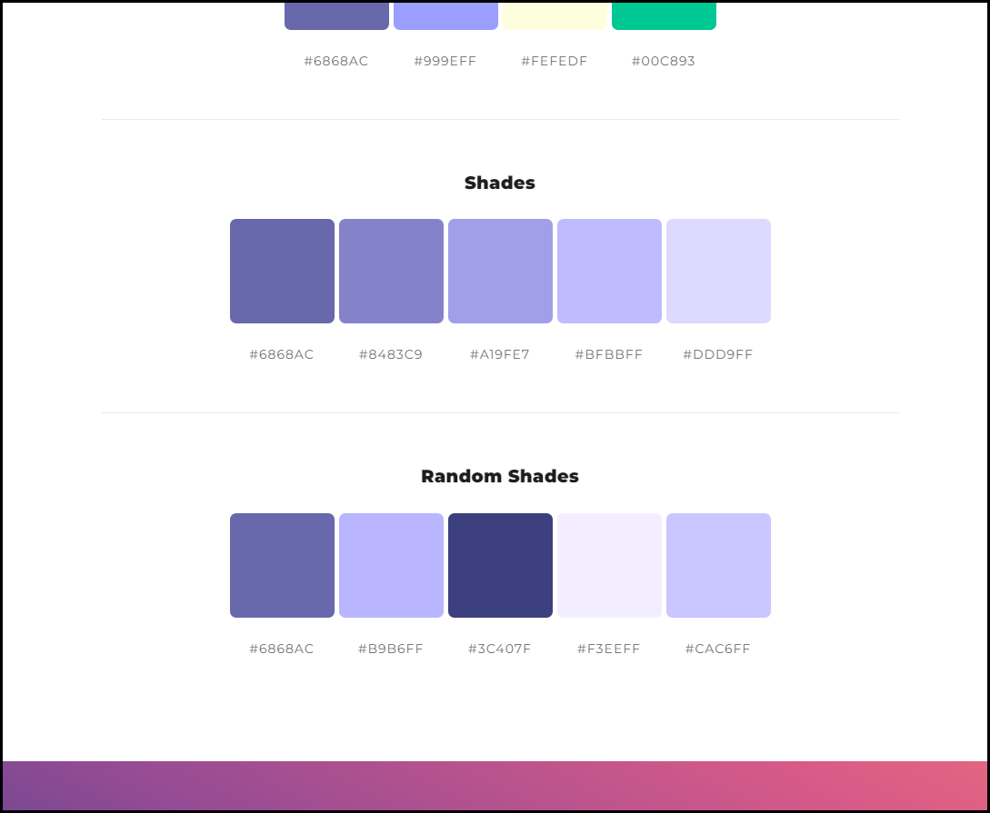 ColorSpace에서 추천하는 색조합 더보기