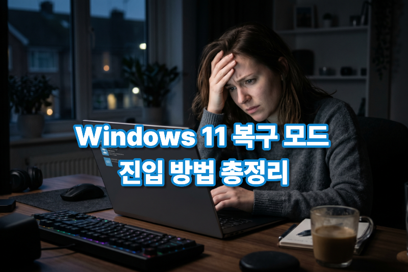 윈도우 복구 모드 진입 방법
