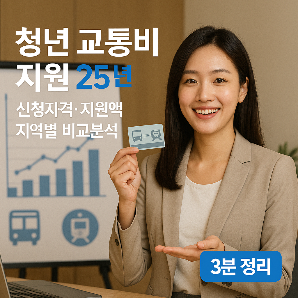 청년 교통비 지원 25년 &ndash; 신청자격&middot;지원액&middot;지역별 비교분석