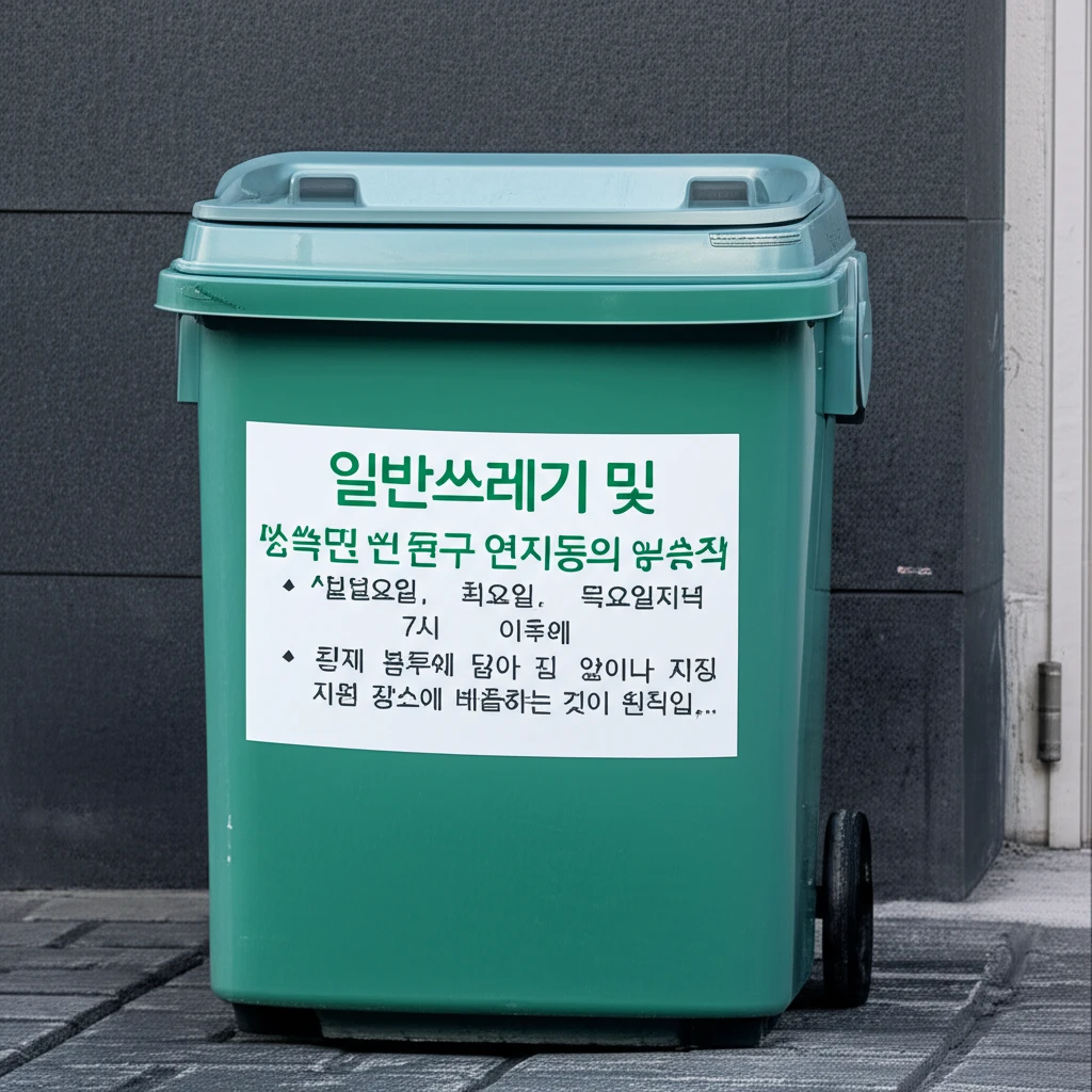 연지동 일반 재활용 대형폐기물 배출 ..