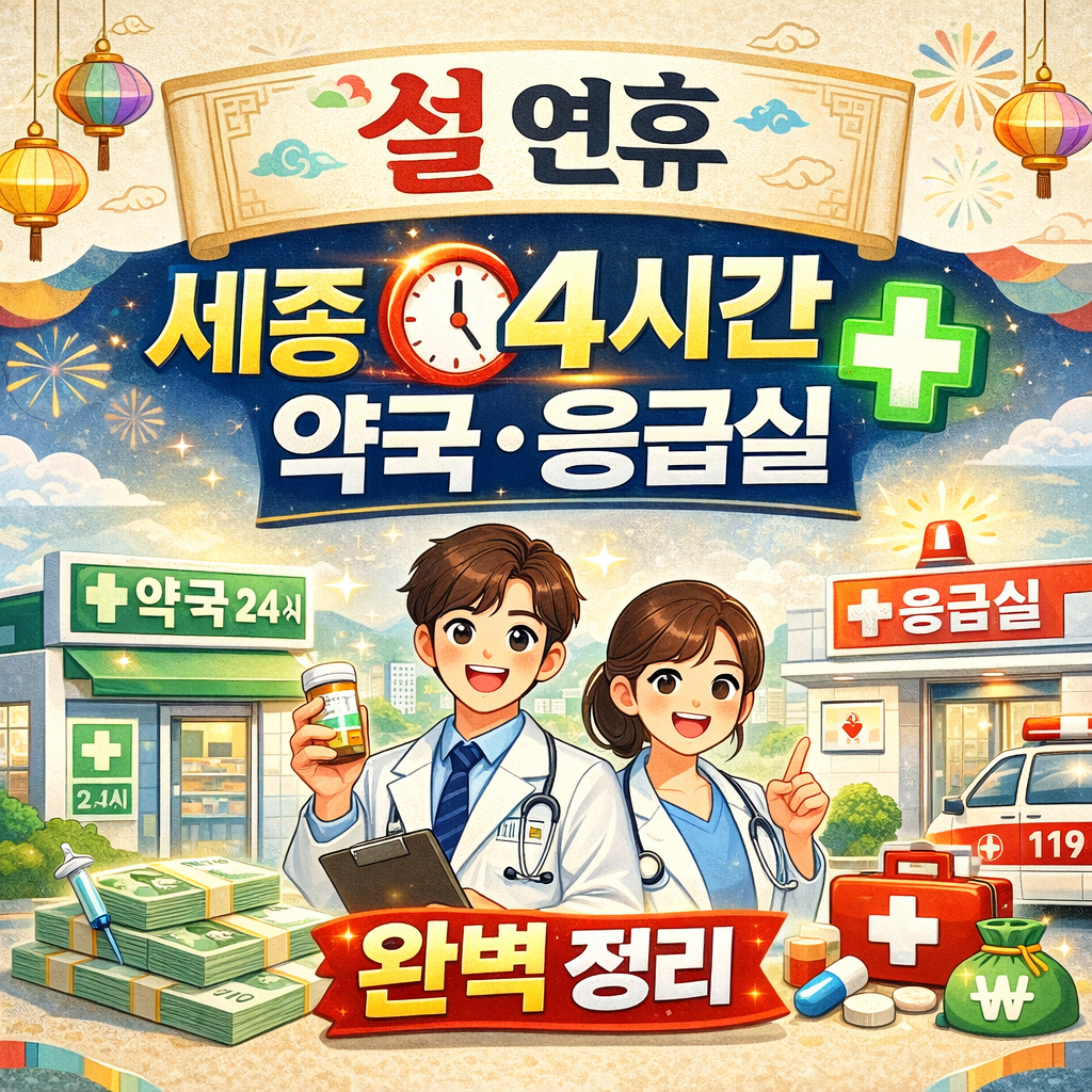 설 연휴 세종 24시간 약국·응급실 바로가기