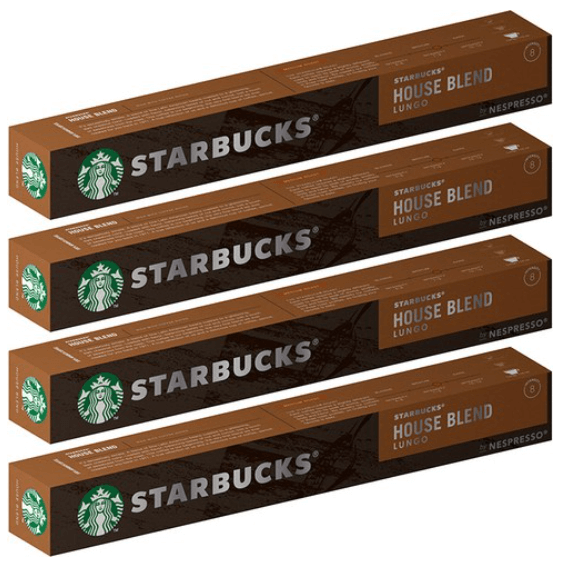 스타벅스-하우스-블랜드-캡슐-박스-4개가-가로-정렬된-모습