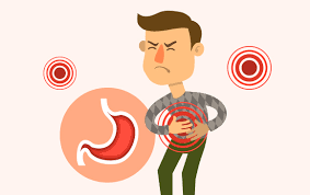 위에 생긴 염증으로 고통을 호소