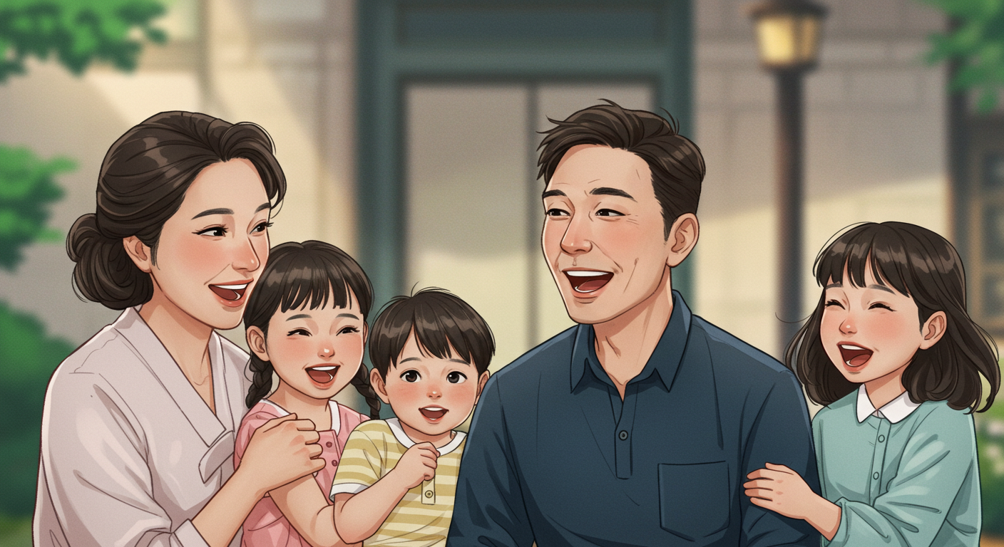 즐거운 가족의 이미지
