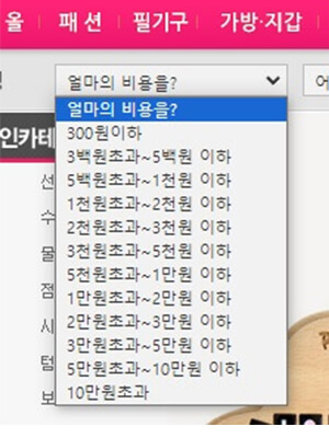 가격대로 본 판촉물 아이템