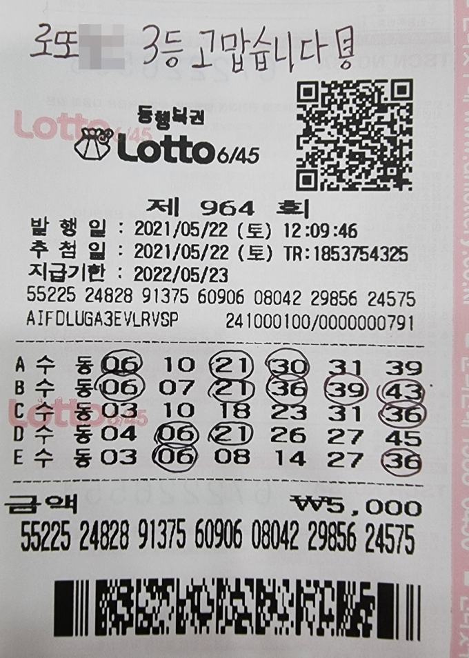 로또 1184회 예상번호 분석