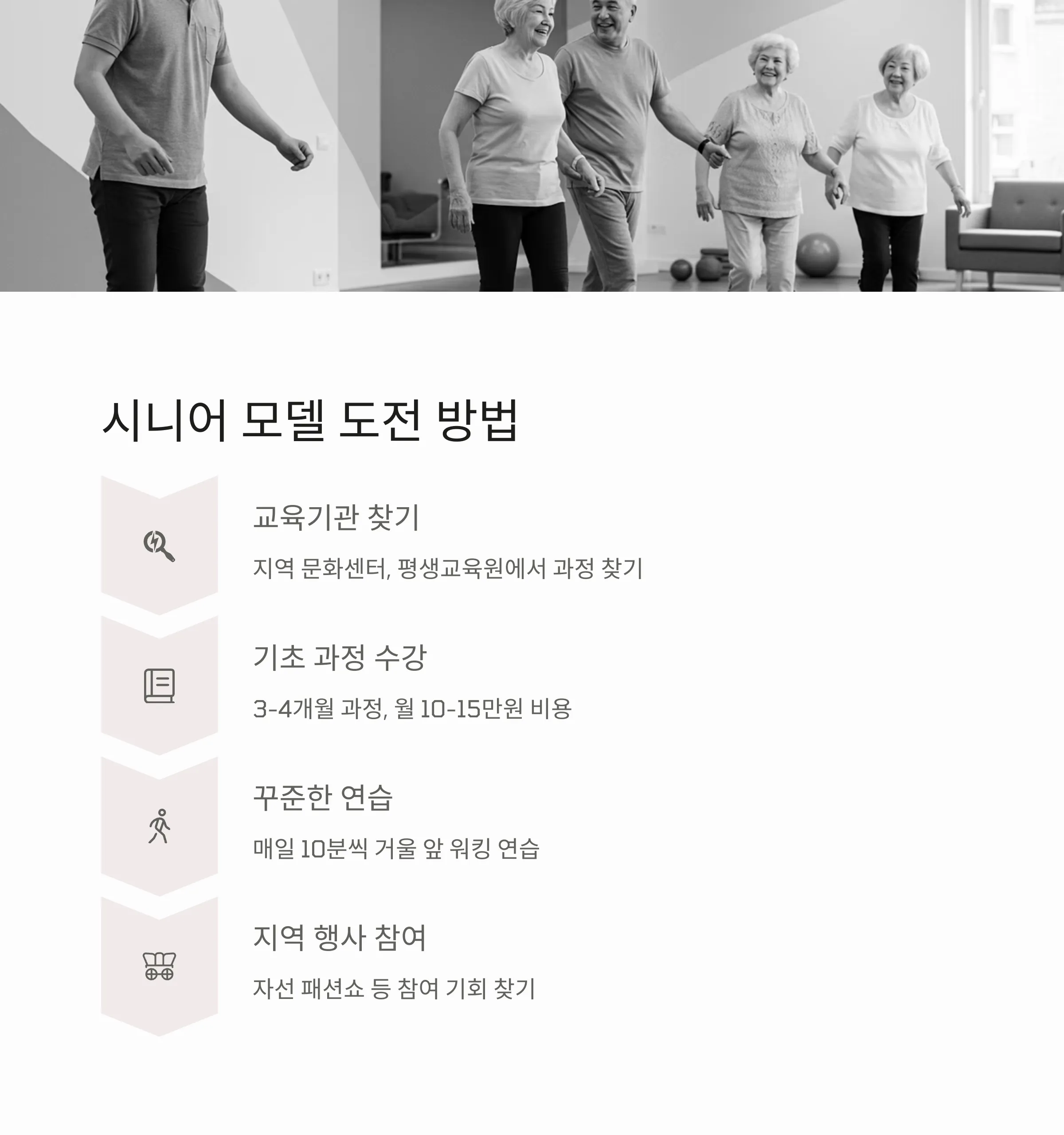 시니어 모델 활동