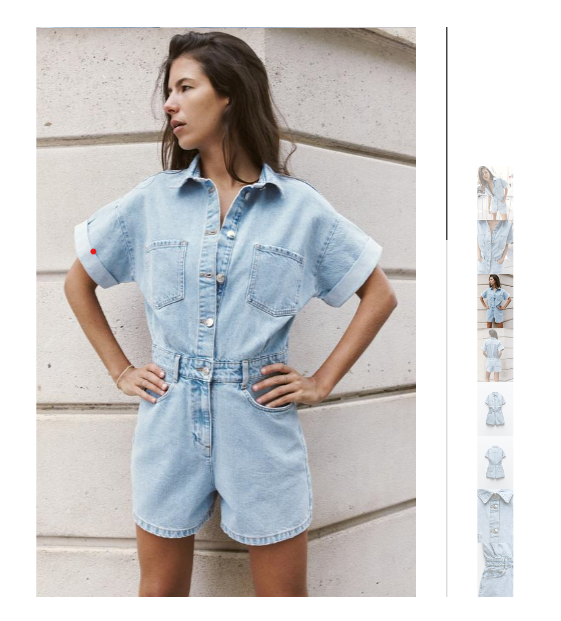 2024 자라_데님_점프수트