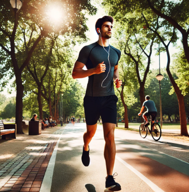 유산소 운동하는 모습