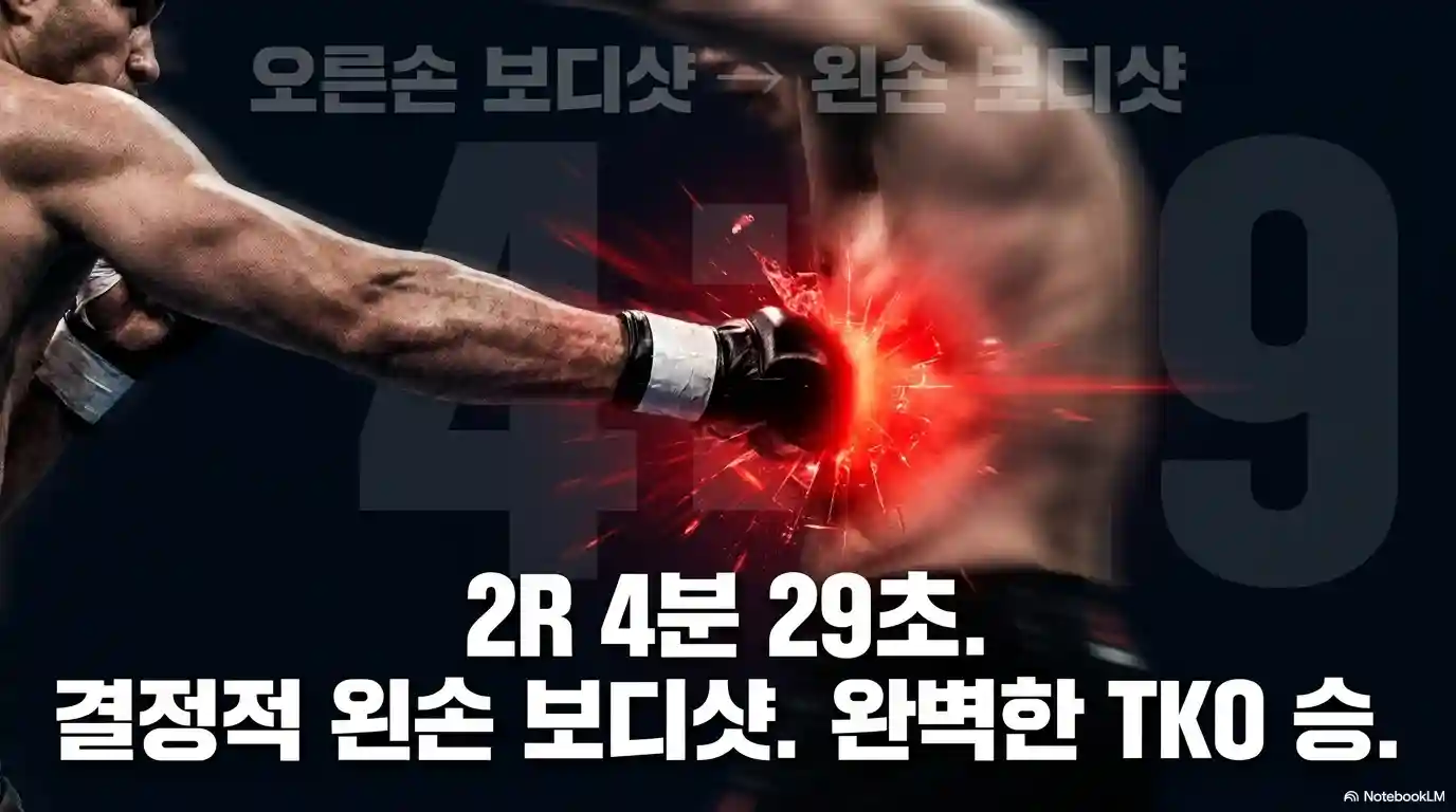 최두호 경기 2라운드 4분 29초 완벽한 TKO 승리