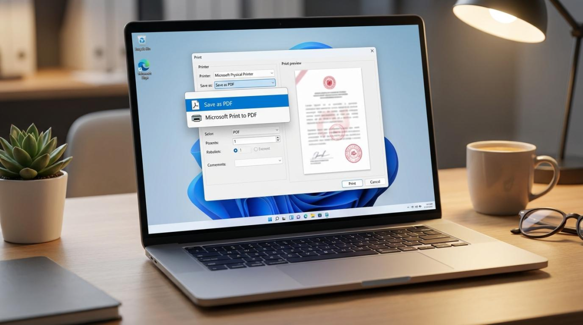 프린터 없이 가족관계증명서를 PDF로 저장하는 방법 시각 자료