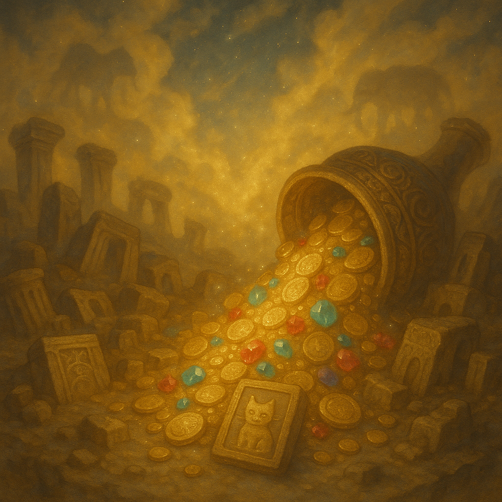 금빛 구름이 머리 위를 감싸는 꿈 해몽과 의미