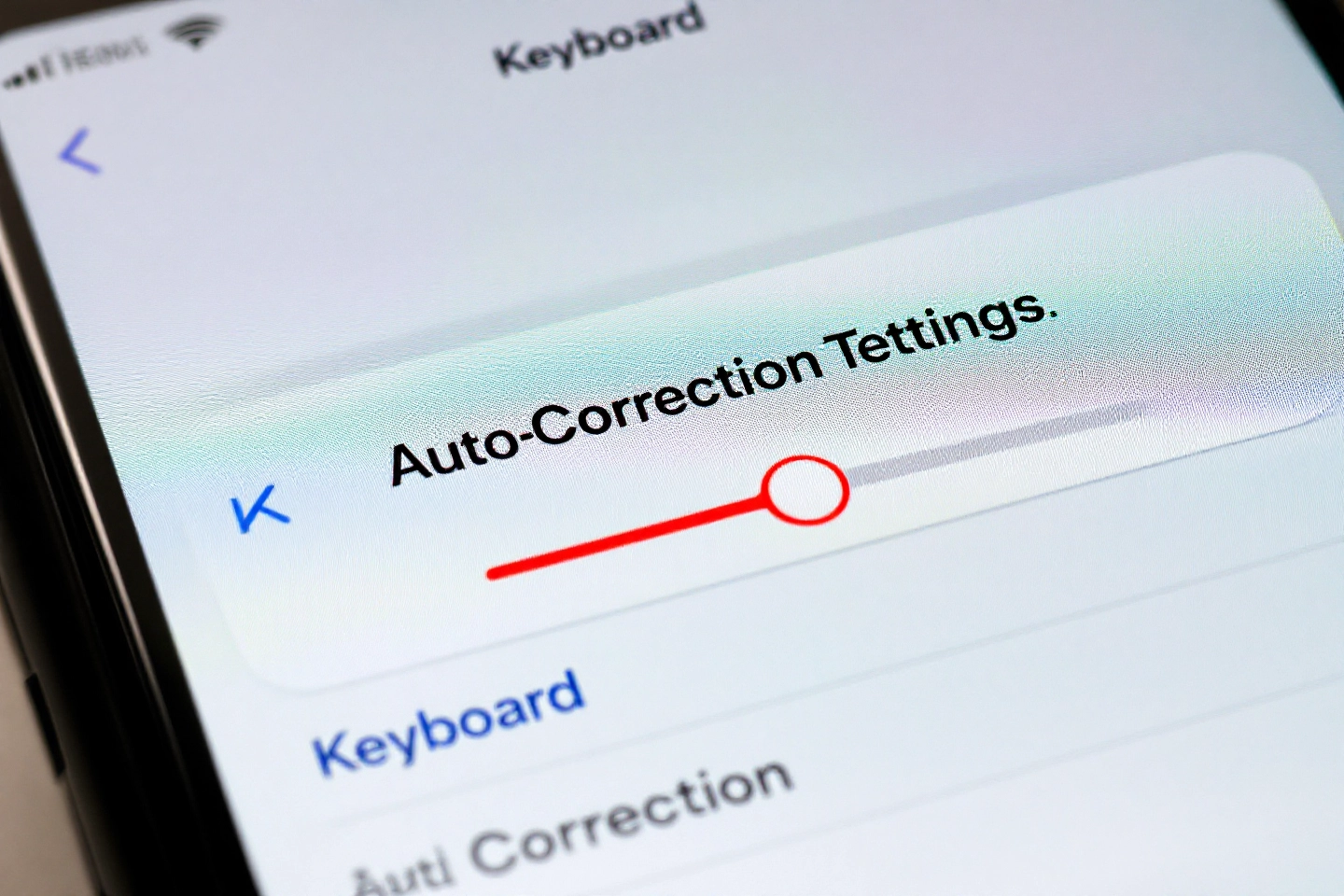 아이폰자동완성