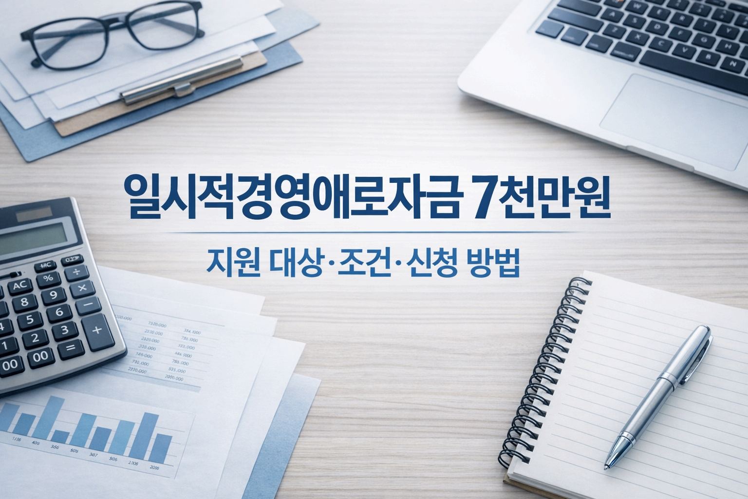일시적 경영애로자금 7천만원, 지원 대상·조건·신청 방법 총정리