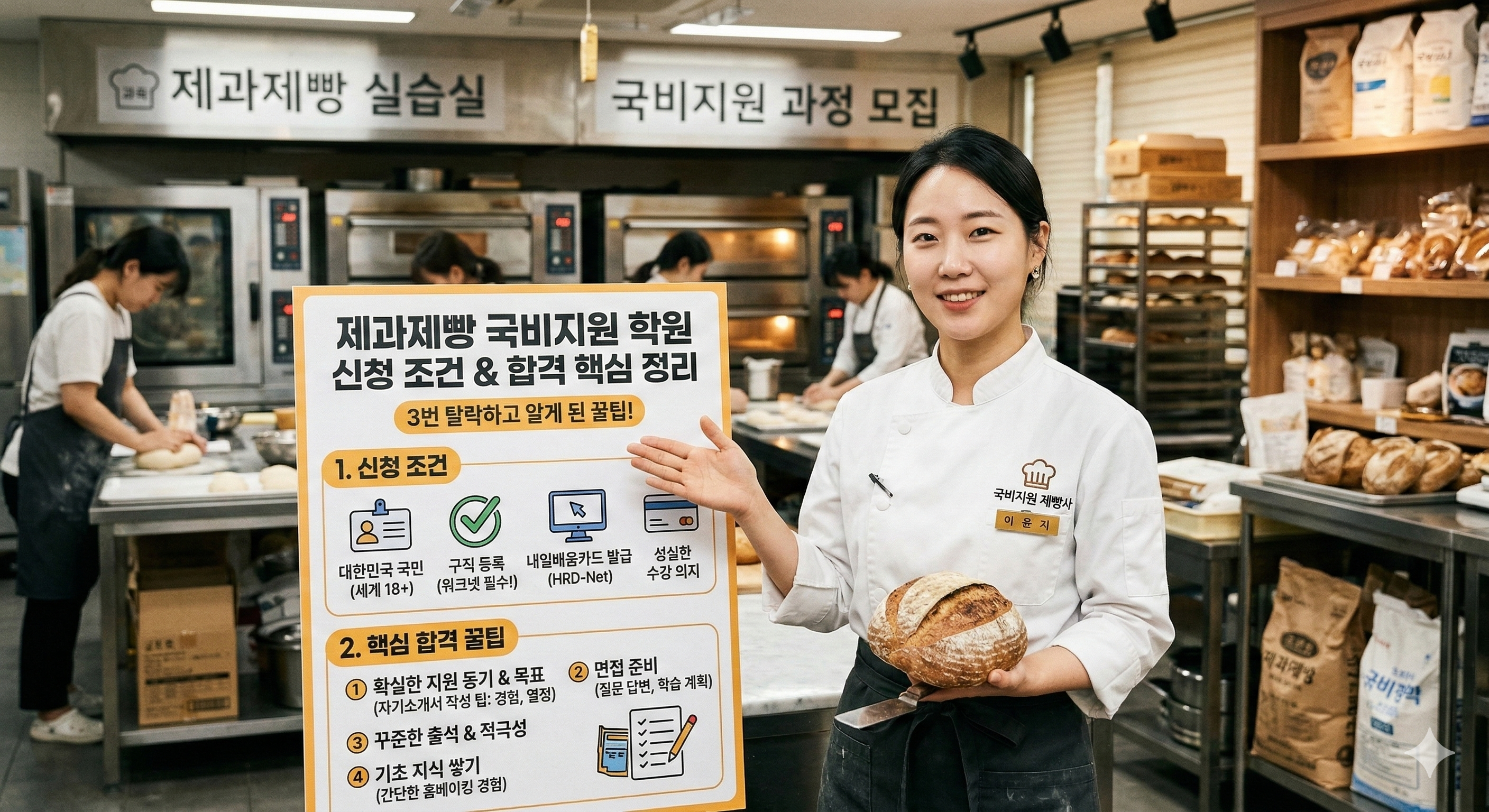 제과제빵 국비지원 학원신청조건