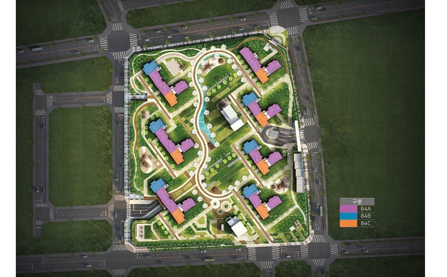 인천 검단 호반써밋 5차 단지 배치도