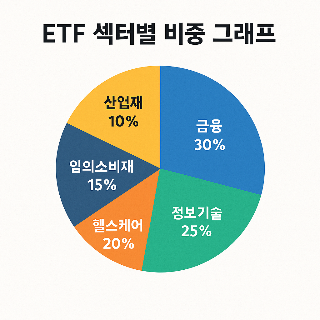 ETF 섹터별 비중 그래프
