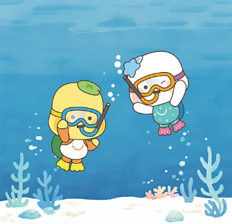 거북섬 해양생태과학관 상징 해로토로 캐릭터1