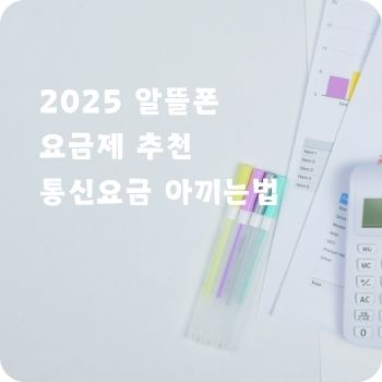 2025 알뜰폰 요금제 추천